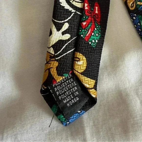 Vintage Disney Mickey Mouse Tie Mickey Unlimited Christmas Goofy Minnie Mouse - Picture 3 of 6